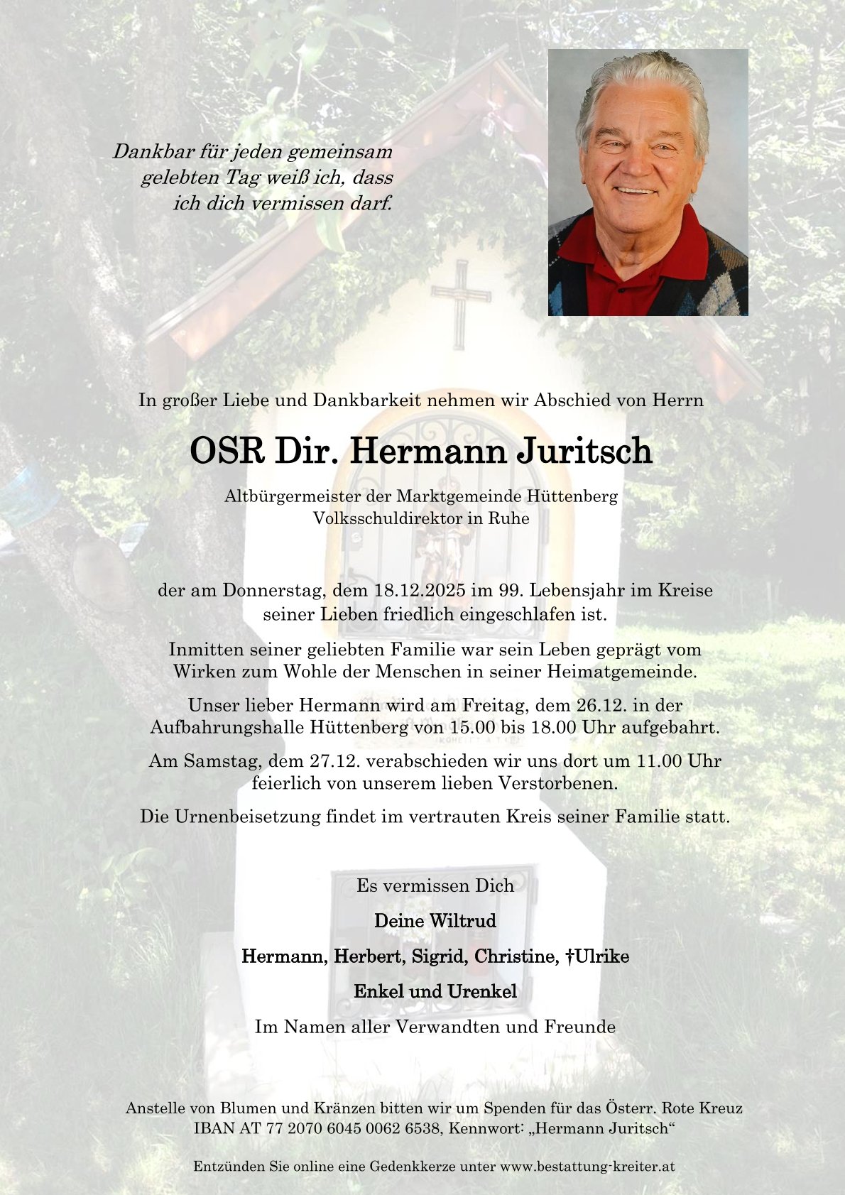 Parte OSR Dir. Hermann Juritsch